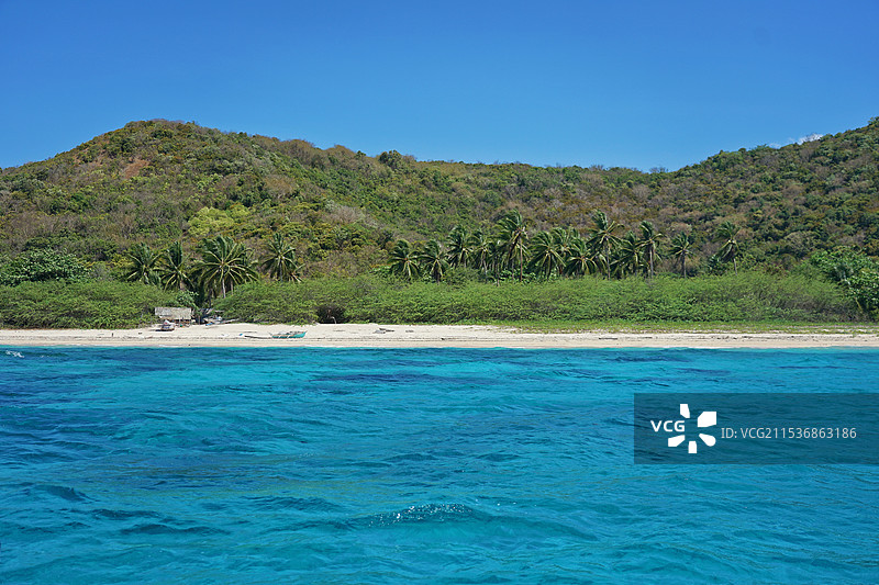 菲律宾，科隆岛Coron Island，Dimipak Island图片素材