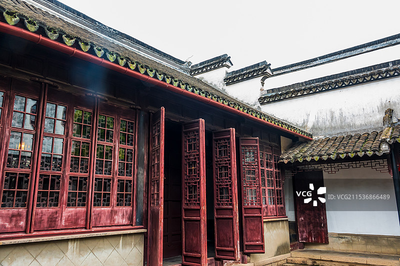 苏州园林之同里古镇崇本堂、嘉荫堂图片素材