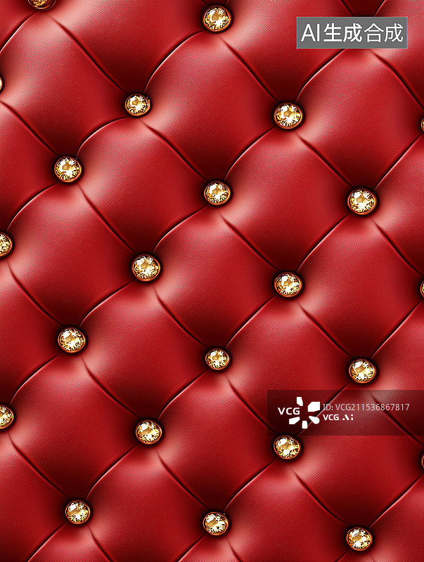 【AI数字艺术】奢华红色宝石皮革纹理图片素材