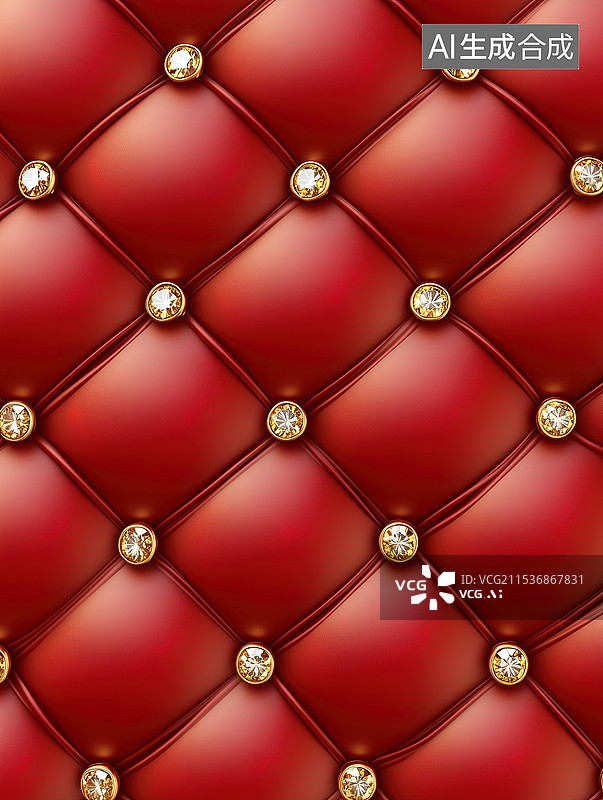 【AI数字艺术】奢华红色宝石皮革纹理图片素材