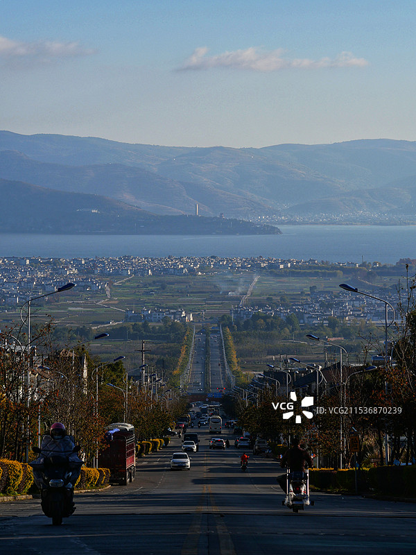 大理苍洱大道图片素材