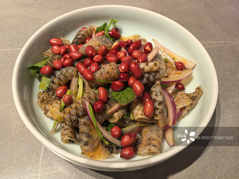 顺德菜凉拌鱼皮图片素材
