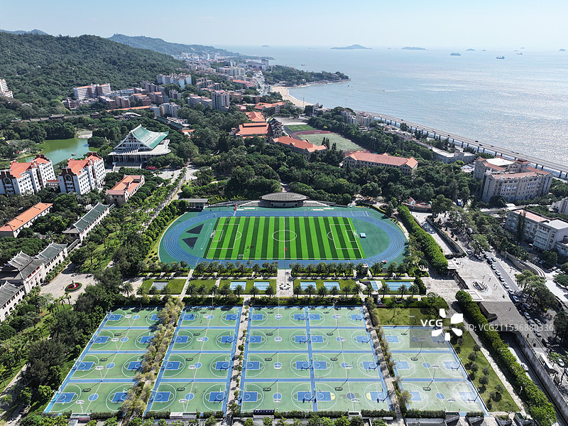 厦门大学篮球场与演武场图片素材