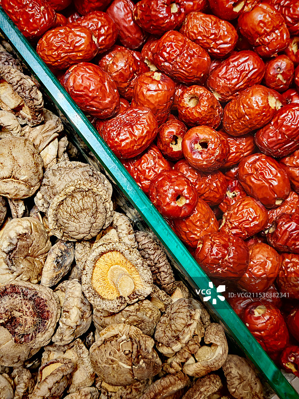 红枣与香菇 超市干货图片素材