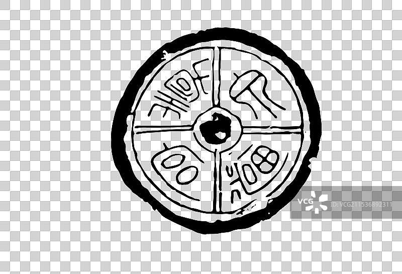 传统文化，汉代，瓦当，艺术，拓片图片素材