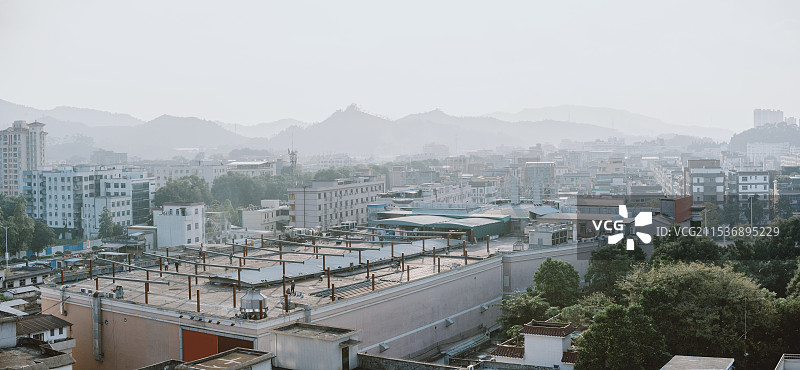 广东省东莞市谢岗镇老城区历史建筑改造图片素材