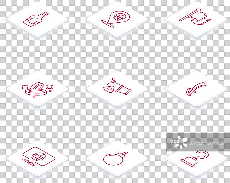 海盗在海盗船上饮用朗姆酒图片素材