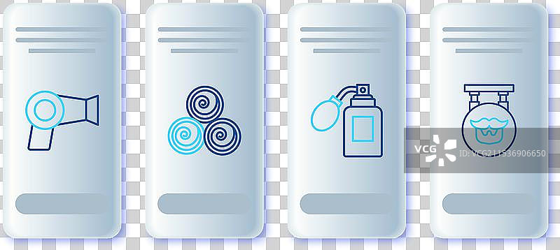 毛巾卷、须后水瓶的摆放图片素材