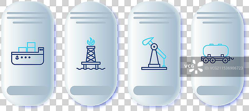 油井设置有消防泵或抽油机图片素材