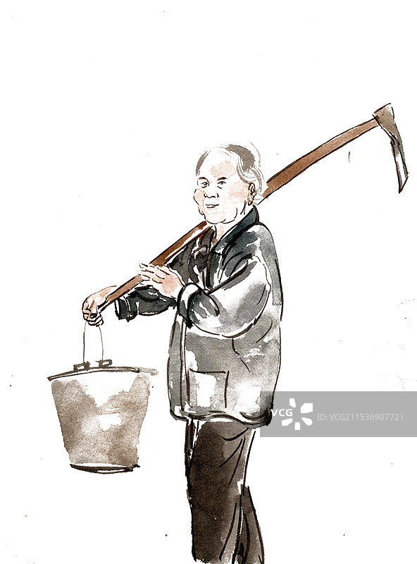 干农活的女人图片素材