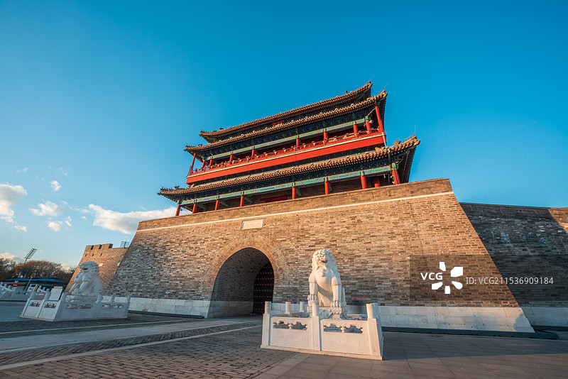 北京永定门城楼图片素材