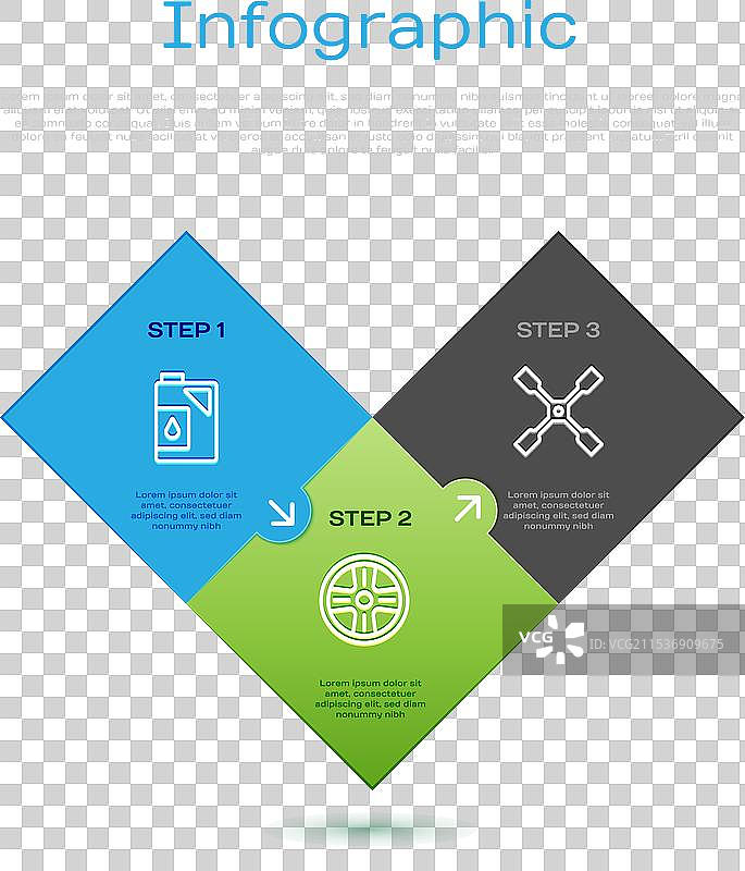 设置用于机油的线性罐和轮子扳手图片素材