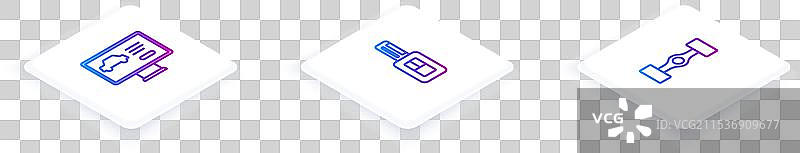 设置等距线诊断汽车状况图片素材