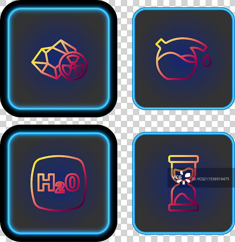 设置旧沙漏的化学公式 H2O图片素材