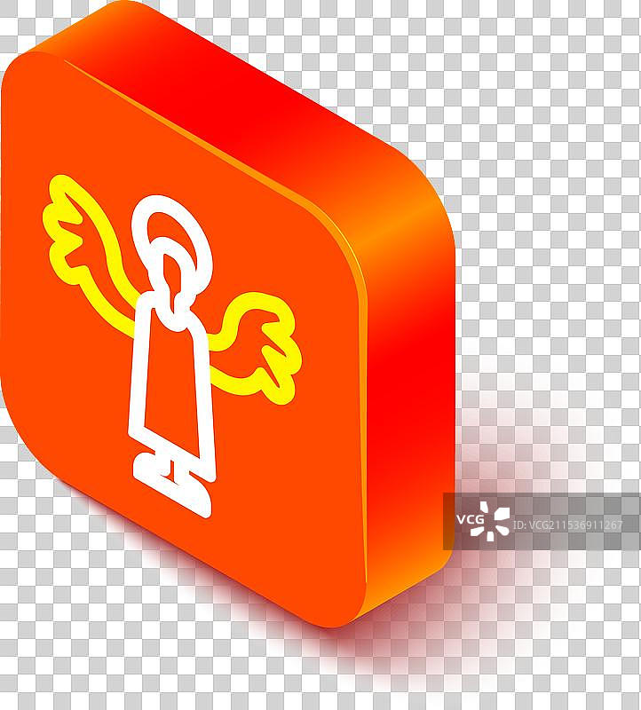 等距线角图标，背景为白色图片素材