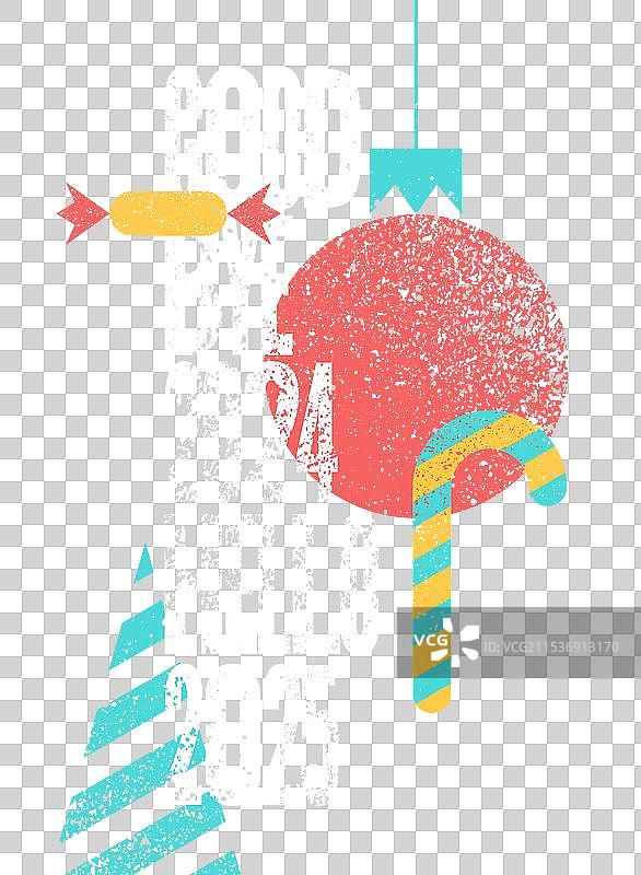 再见2024，你好2025，复古风格的圣诞贺卡图片素材