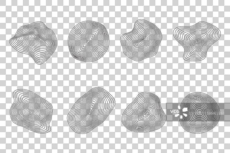 地形线图案 圆形 有机形状图片素材