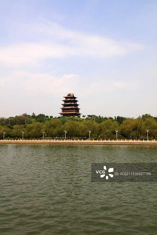 河北迁安黄台湖公园风光图片素材