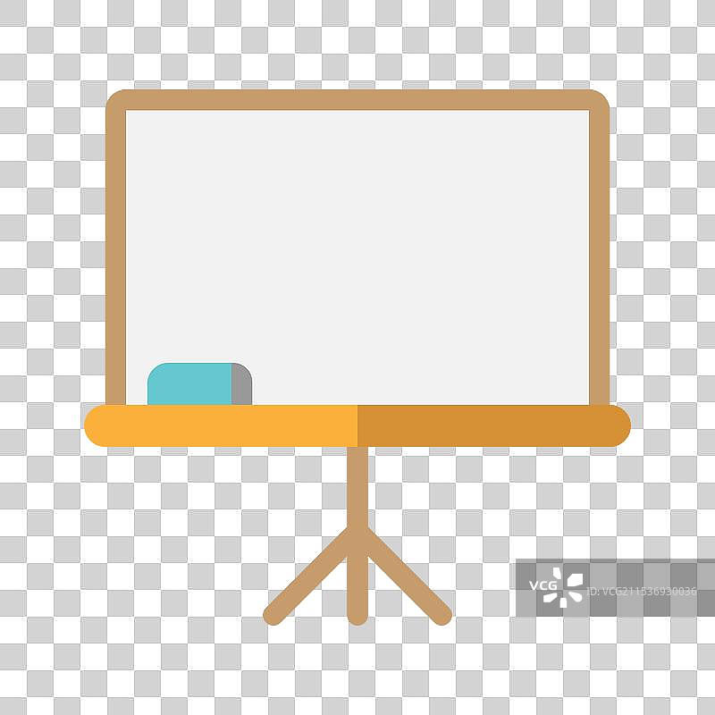 平面风格的白板或学习板图标图片素材