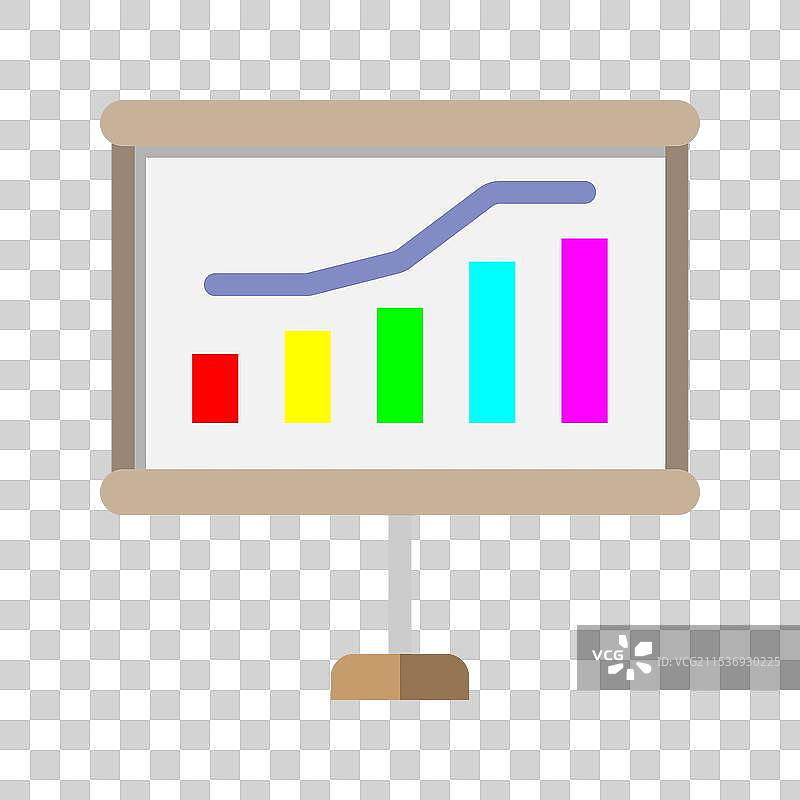 适合的平面风格图表或图示图标图片素材