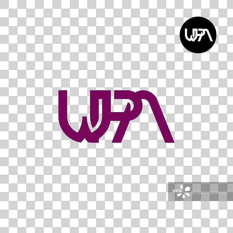 WPA字母标志单字母设计图片素材