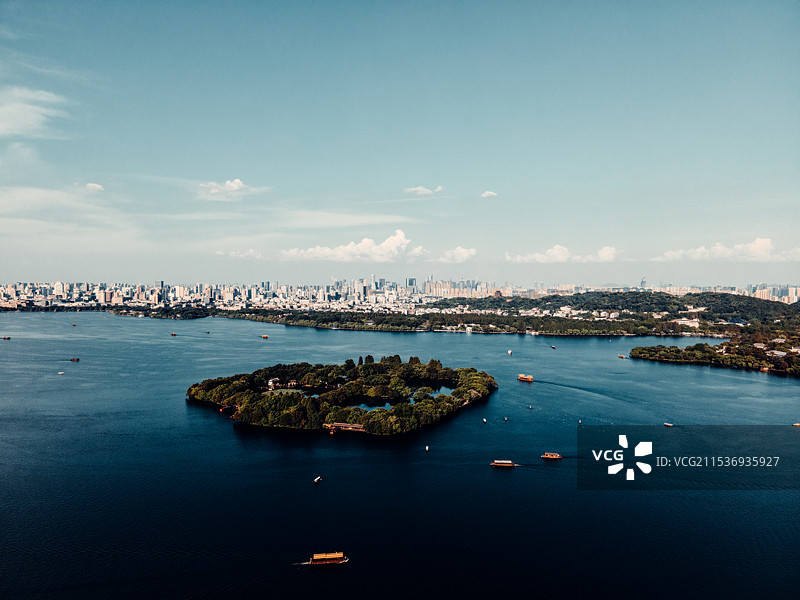 杭州西湖湖心岛图片素材