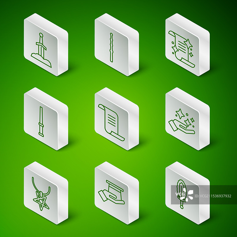 火焰魔法师手中握着的魔法剑图片素材