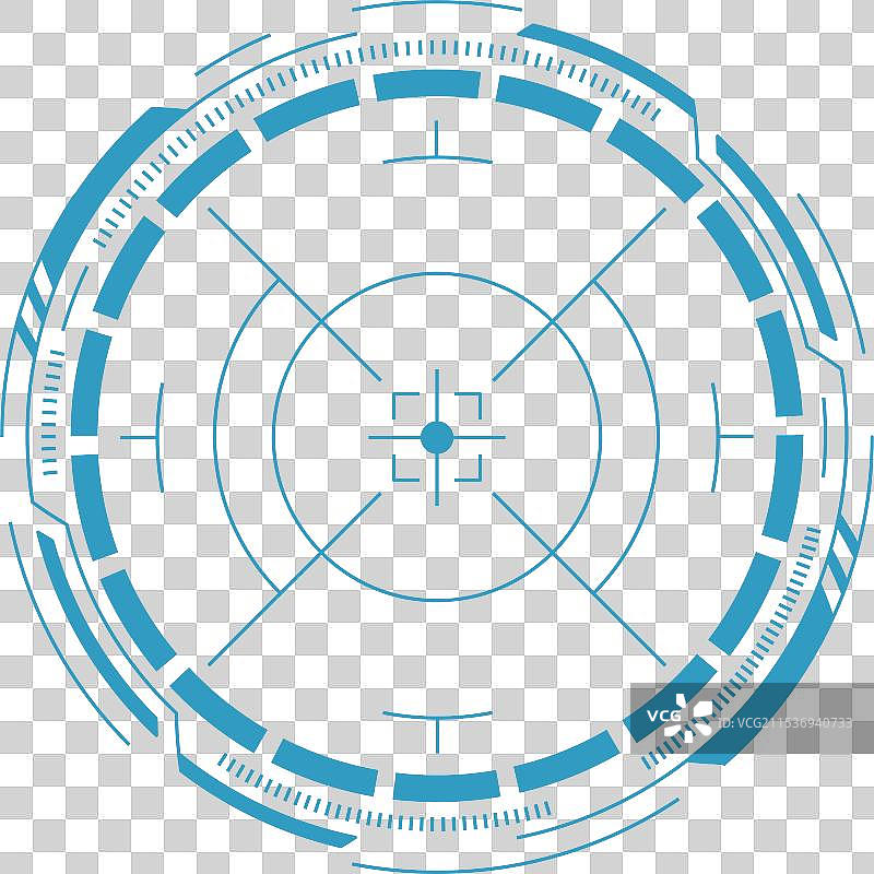网络聚焦目标虚拟面板圆形界面图片素材
