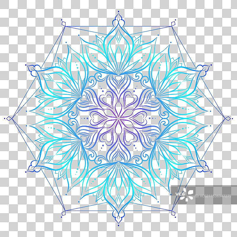 五彩缤纷的曼陀罗装饰品图片素材