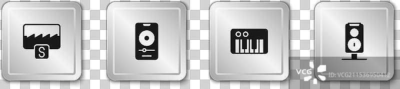 设置音乐波形均衡器播放器合成器和图片素材