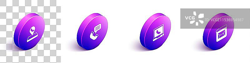 等距呼叫中心位置电话设置图片素材