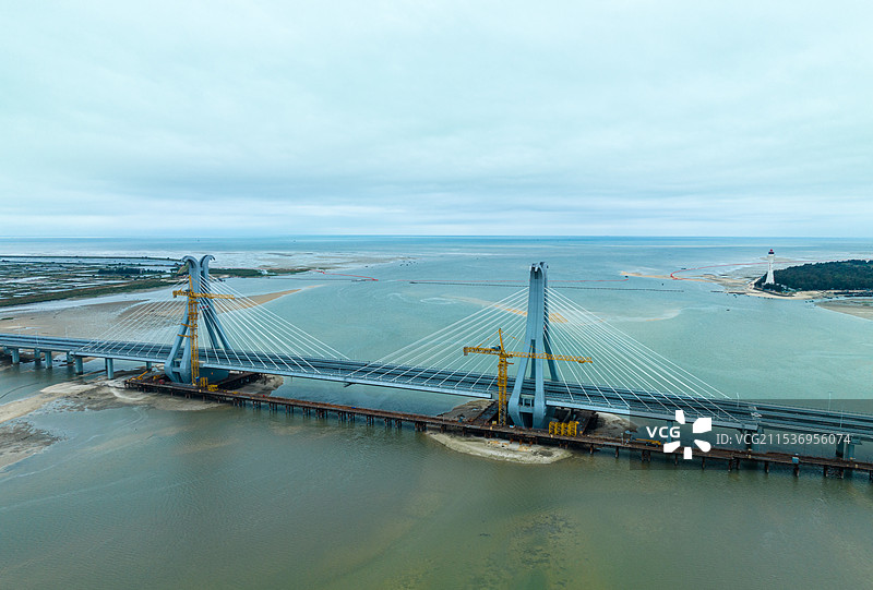 广西北海西村港大桥通车图片素材