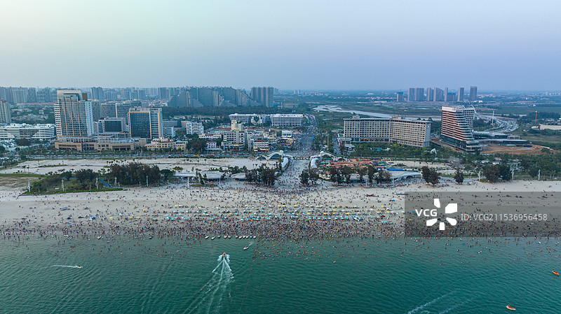 广西北海十里银滩风光图片素材
