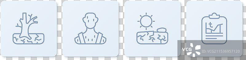 干枯的树木在干旱的高地上与人类身体形成对比图片素材