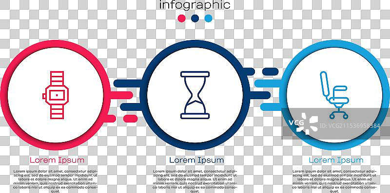 老式沙漏、办公桌和手表的组合图片素材