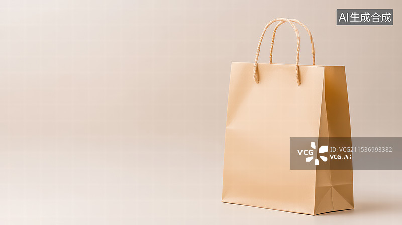 【AI数字艺术】简约风格的购物袋图片素材
