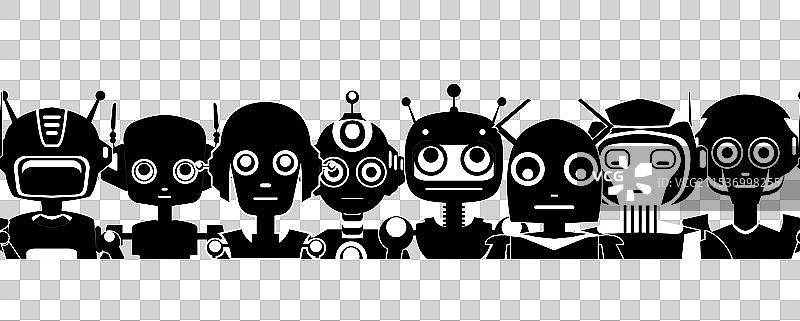 快乐儿童横幅，背景为黑色图片素材