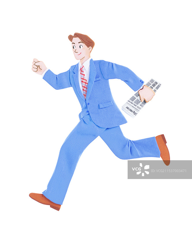 奔跑的商人图片素材