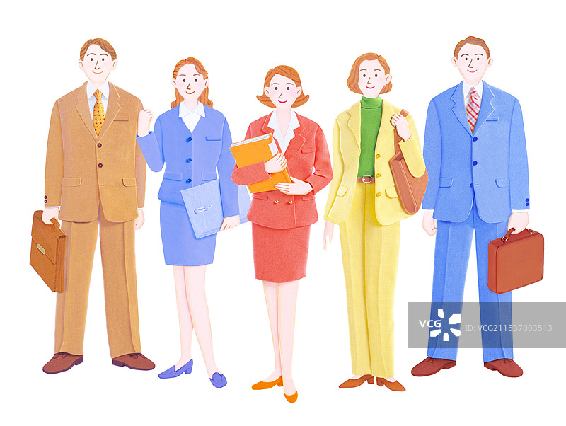 商人和办公室工作人员图片素材