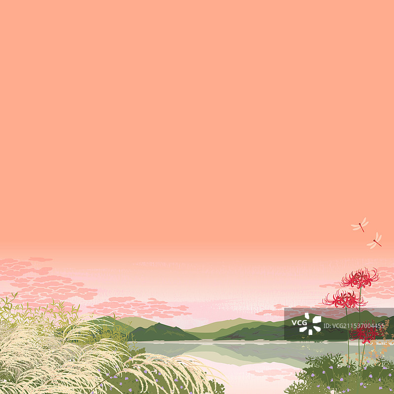 秋天的黄昏图片素材