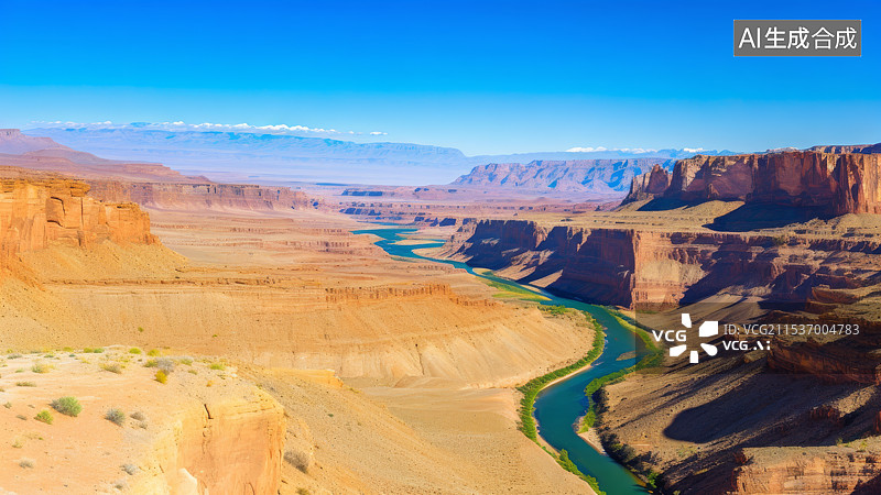【AI数字艺术】峡谷秘境，荒漠奇观图片素材