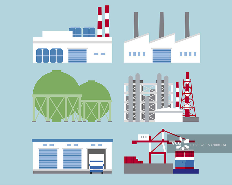 工厂和仓库建筑图片素材