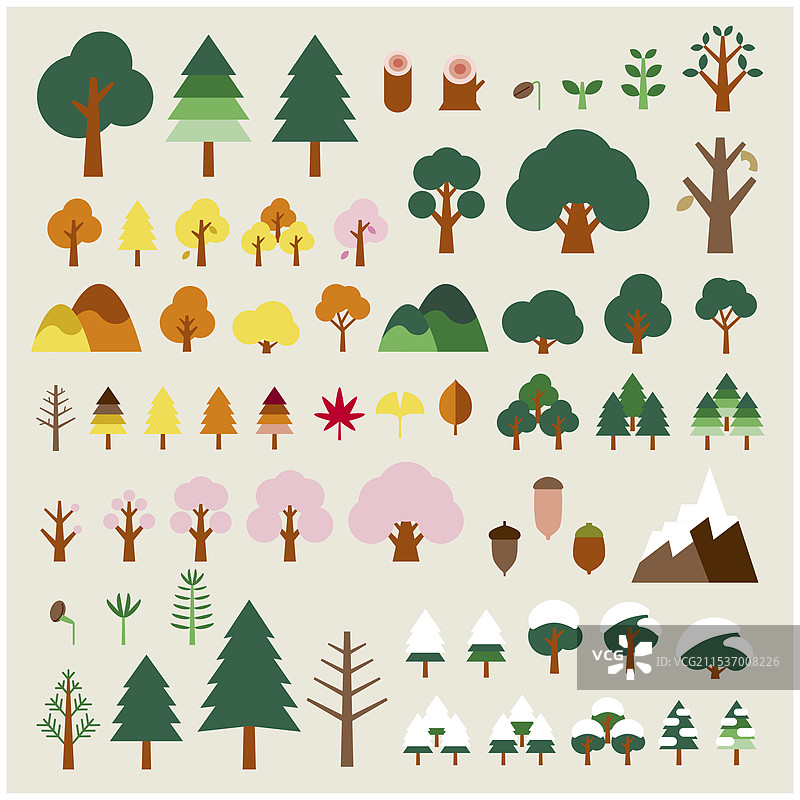 自然四季系列图片素材