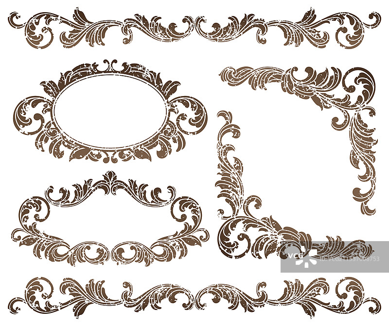 古董框架图片素材