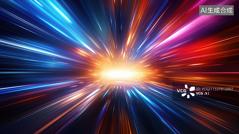 【AI数字艺术】光速飞驰的速度与激情图片素材