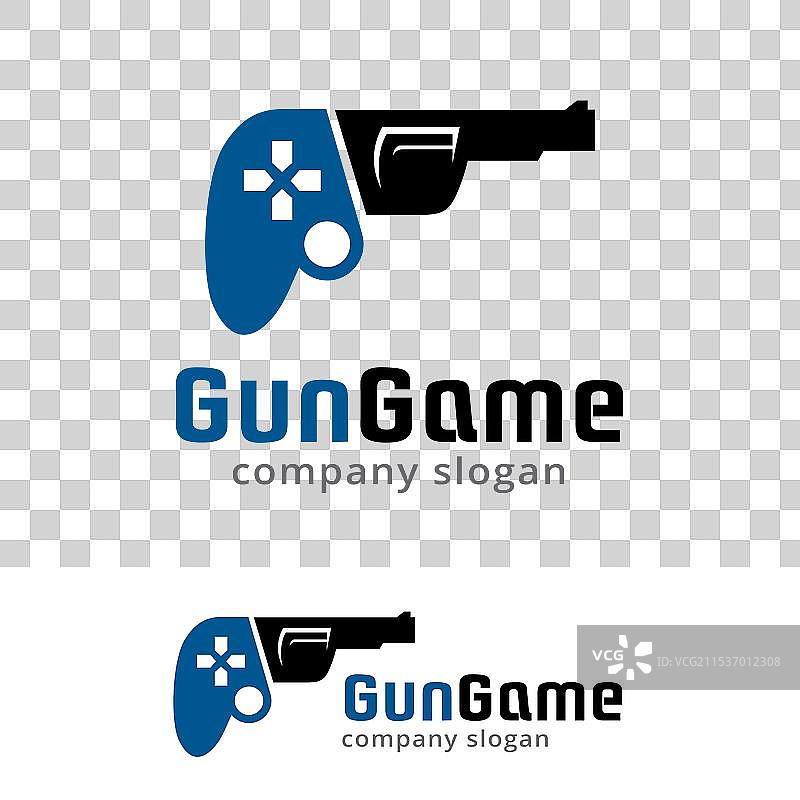 枪械游戏标志模板设计徽章设计图片素材
