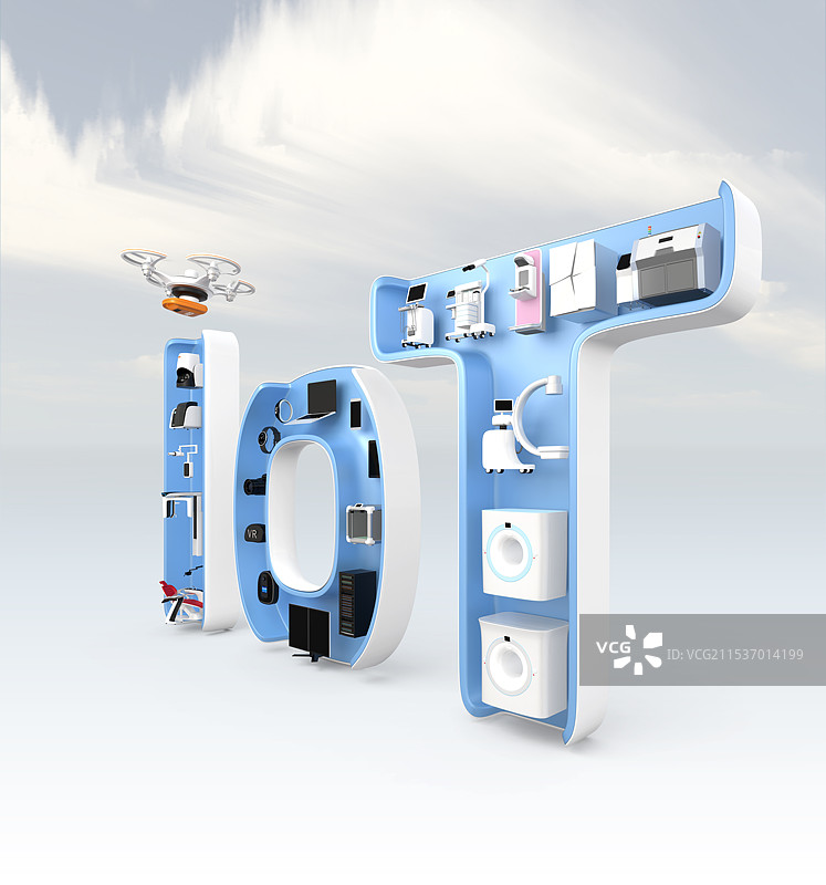 医疗影像设备的云解决方案概念图片素材