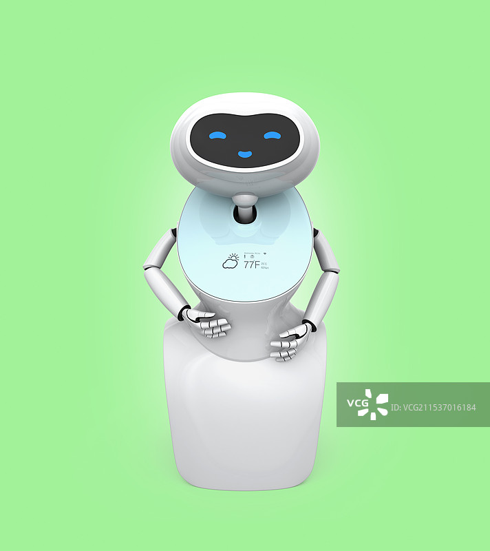 人形机器人的图像。图片素材