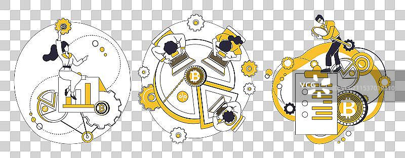 加密货币凤凰涅槃而生图片素材