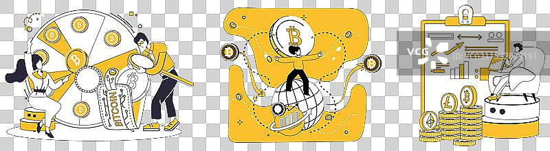 加密货币概念幼苗图片素材